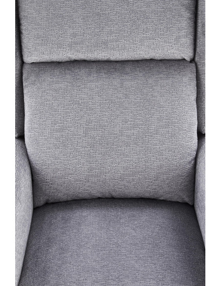 AGUSTIN Fotel Wypoczynkowy Rozkładany Popielaty | Relaks w Stylu i Komforcie