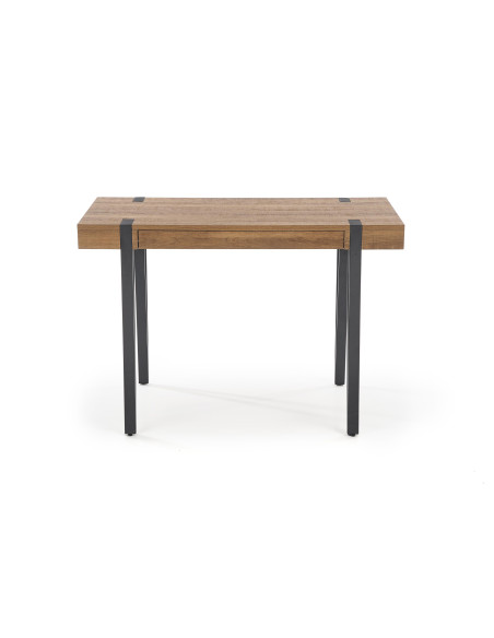 B39 Biurko z Szufladą Orzech Miodowy/Czarny - Praktyczne i Eleganckie