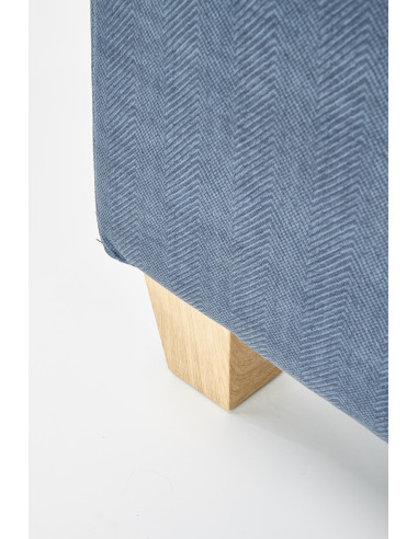 BARD Fotel Drewniany Wypoczynkowy Ciemny Niebieski - Relaks i Elegancja