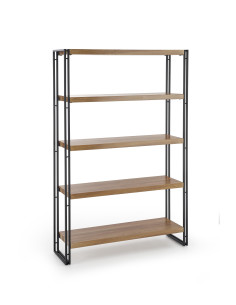 BOLIVAR Regał REG2 Dąb Złoty/Czarny - Elegancja i Praktyczność w Jednym