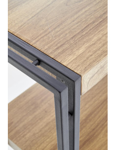 BOLIVAR Regał REG2 Dąb Złoty/Czarny - Elegancja i Praktyczność w Jednym 2