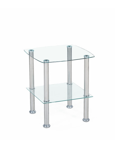 CANARIA Ława Szklana 45/45/51 cm - Nowoczesność i Minimalizm w Jednym