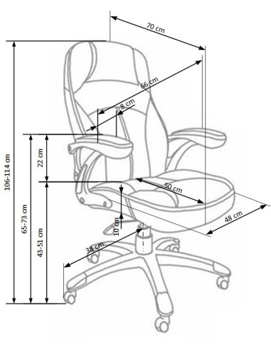 CARLOS Fotel Gabinetowy Jasno Brązowy - Eco Skóra Perforowana - MULTIBLOCK
