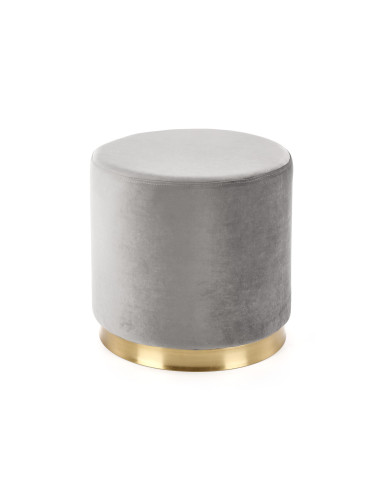 Duncan pufa tkanina / stal - ciemny popiel / złoty