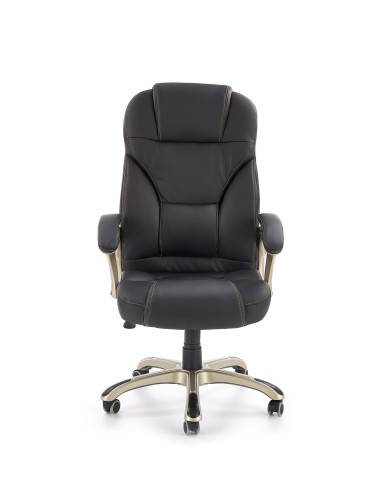 DESMOND Fotel Gabinetowy Czarny Eco Skóra - Profesjonalizm i Styl