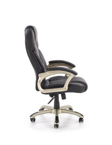 DESMOND Fotel Gabinetowy Czarny Eco Skóra - Profesjonalizm i Styl