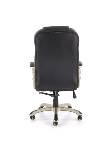 DESMOND Fotel Gabinetowy Czarny Eco Skóra - Profesjonalizm i Styl