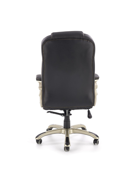 DESMOND Fotel Gabinetowy Czarny Eco Skóra - Profesjonalizm i Styl