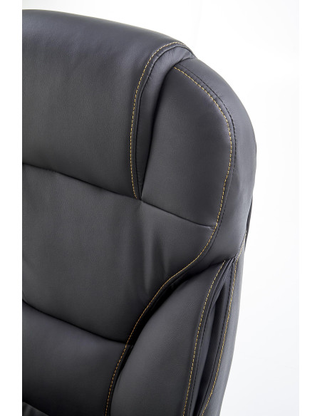 DESMOND Fotel Gabinetowy Czarny Eco Skóra - Profesjonalizm i Styl