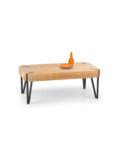 Ława BERTONE kolor dąb złoty / czarny