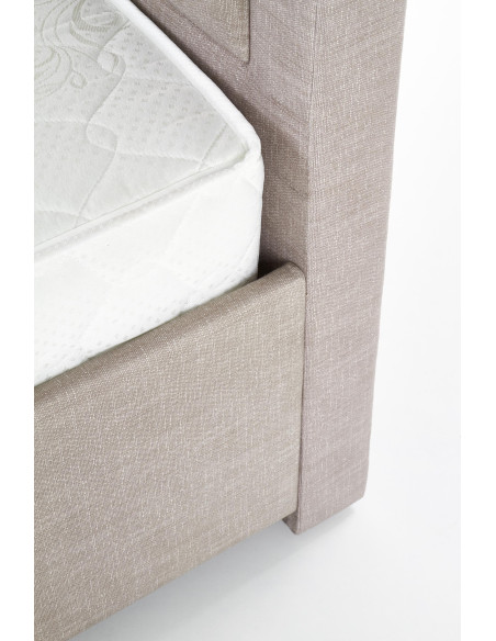 EVORA Łóżko 160x200 cm z 4 Szufladami Beżowe - Praktyczność i Elegancja