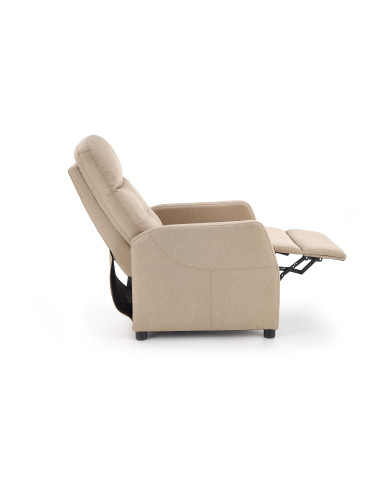 FELIPE Fotel Rozkładany Beżowy - Maksymalny Komfort w Stylowym Wykonaniu