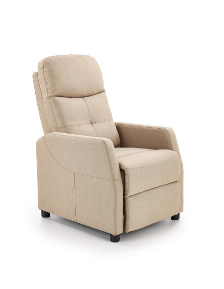 FELIPE Fotel Rozkładany Beżowy - Maksymalny Komfort w Stylowym Wykonaniu
