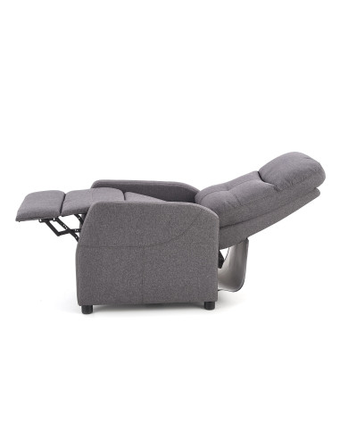 FELIPE Fotel Rozkładany Ciemny Popiel- Subtelna Elegancja i Funkcjonalność