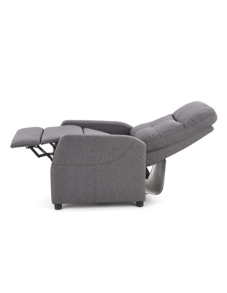 FELIPE Fotel Rozkładany Ciemny Popiel- Subtelna Elegancja i Funkcjonalność