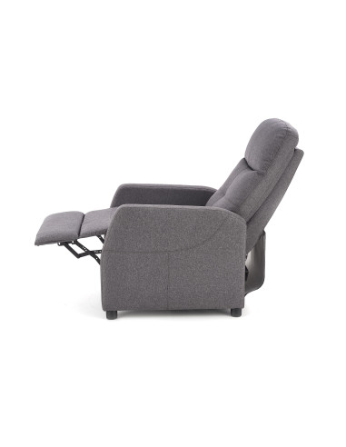 FELIPE Fotel Rozkładany Ciemny Popiel- Subtelna Elegancja i Funkcjonalność