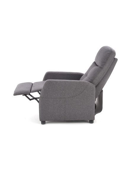 FELIPE Fotel Rozkładany Ciemny Popiel- Subtelna Elegancja i Funkcjonalność