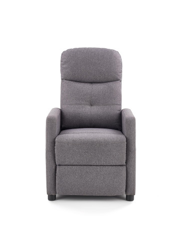 FELIPE Fotel Rozkładany Ciemny Popiel- Subtelna Elegancja i Funkcjonalność