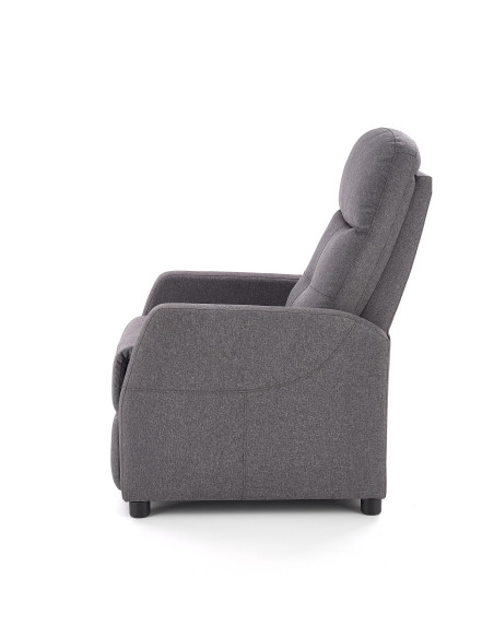 FELIPE Fotel Rozkładany Ciemny Popiel- Subtelna Elegancja i Funkcjonalność