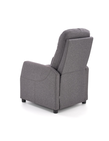 FELIPE Fotel Rozkładany Ciemny Popiel- Subtelna Elegancja i Funkcjonalność