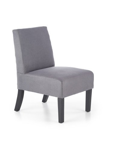 Fotel wypoczynkowy FIDO drewno lite / ciemny popiel