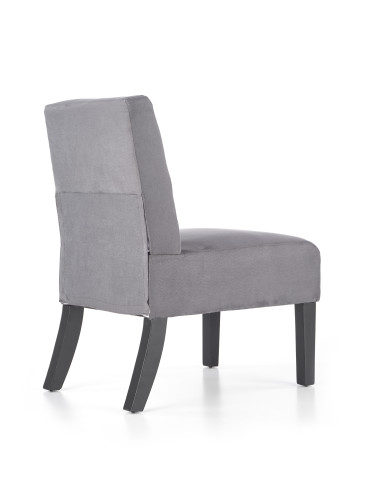 Fotel wypoczynkowy FIDO drewno lite / ciemny popiel