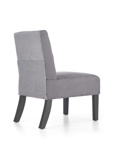 Fotel wypoczynkowy FIDO drewno lite / ciemny popiel