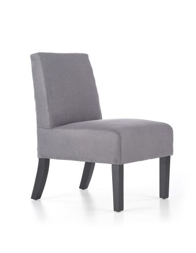 Fotel wypoczynkowy FIDO drewno lite / ciemny popiel