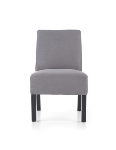 Fotel wypoczynkowy FIDO drewno lite / ciemny popiel