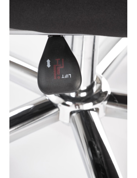 FREEMAN Fotel Biurowy z Wysuwanym Podnóżkiem Czarny-Popiel | Tk. Membranowa