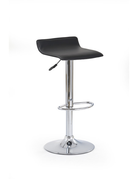 H1 Hoker Czarny | Stal Chromowana / PVC - Minimalistyczny i Wygodny