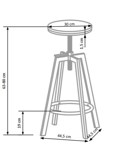 H64 Hoker Old Vasion/Coffee - Industrialny Design