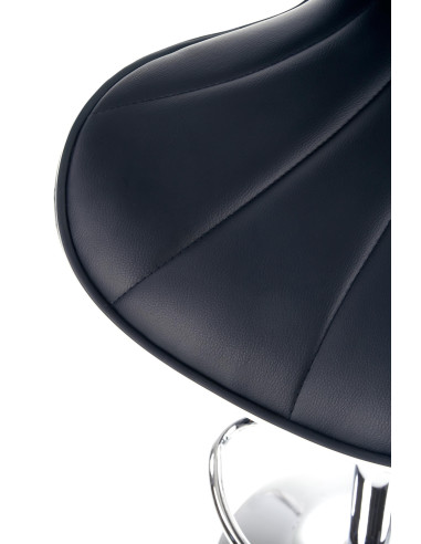 H69 Hoker Czarny | Stal Chromowana/Eco Skóra - Elegancja i Wygoda