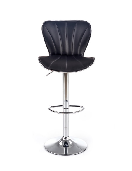 H69 Hoker Czarny | Stal Chromowana/Eco Skóra - Elegancja i Wygoda