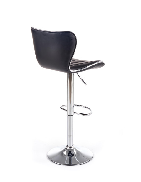 H69 Hoker Czarny | Stal Chromowana/Eco Skóra - Elegancja i Wygoda