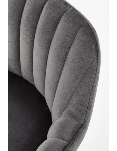 H93 Hoker Ciemno Popielaty Drewno Lite / VELVET BLUVEL 14 - Klasa i Styl