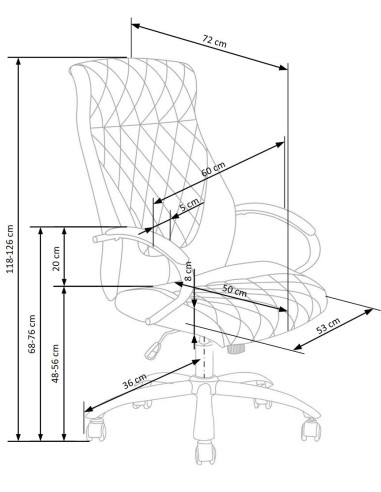 HILTON Fotel Gabinetowy Czekoladowy Eco Skóra Pikowana / Chrom - Stylowy