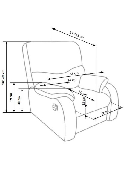 JEFF Fotel Rozkładany | Eco Skóra Czarna - Minimalizm i Funkcjonalność