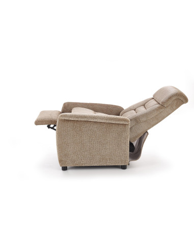 JORDAN Fotel Wypoczynkowy Rozkładany Beżowy - Relaks w Eleganckim Stylu