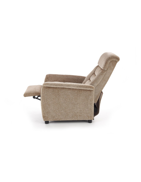 JORDAN Fotel Wypoczynkowy Rozkładany Beżowy - Relaks w Eleganckim Stylu