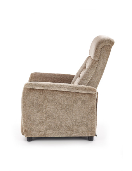 JORDAN Fotel Wypoczynkowy Rozkładany Beżowy - Relaks w Eleganckim Stylu