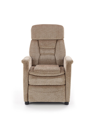 JORDAN Fotel Wypoczynkowy Rozkładany Beżowy - Relaks w Eleganckim Stylu