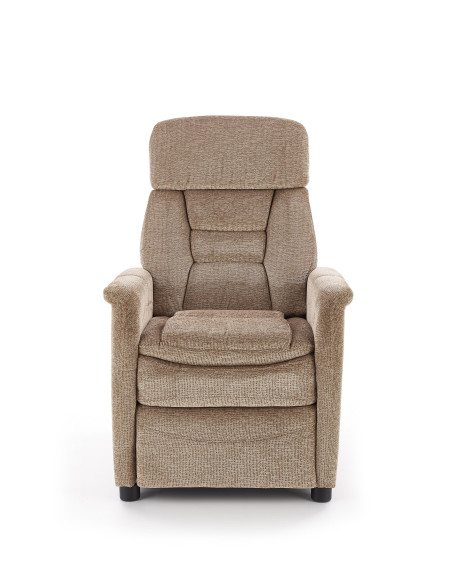 JORDAN Fotel Wypoczynkowy Rozkładany Beżowy - Relaks w Eleganckim Stylu