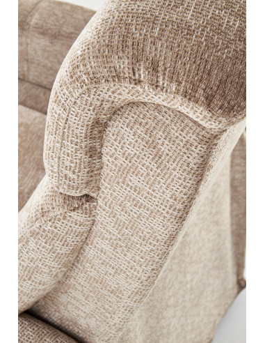 JORDAN Fotel Wypoczynkowy Rozkładany Beżowy - Relaks w Eleganckim Stylu