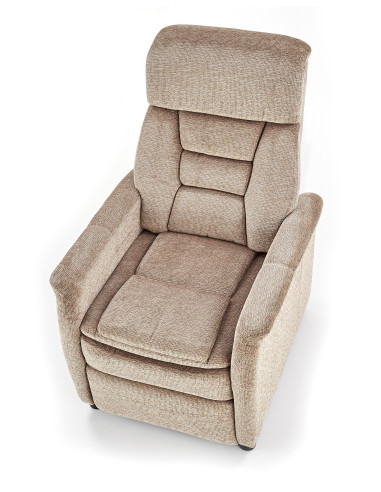 JORDAN Fotel Wypoczynkowy Rozkładany Beżowy - Relaks w Eleganckim Stylu