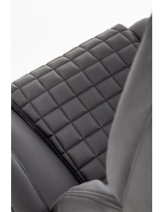 KING Fotel Biurowy Czarny - Chromowane Detale i Wyjątkowy Komfort 2