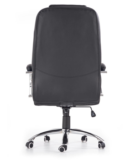 KING Fotel Biurowy Czarny - Chromowane Detale i Wyjątkowy Komfort
