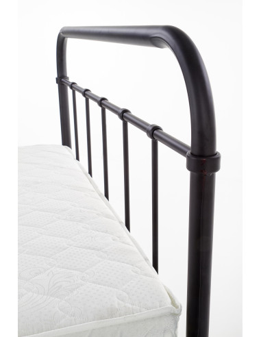 LINDA 120x200 cm Eleganckie Łóżko w Kolorze Czarnym - Styl i Komfort