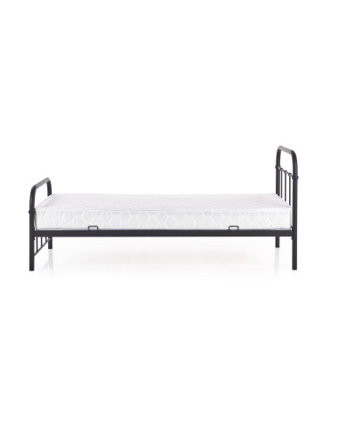 LINDA 90x200 cm Łóżko Czarne - Nowoczesny Design, Maksymalna Wygoda