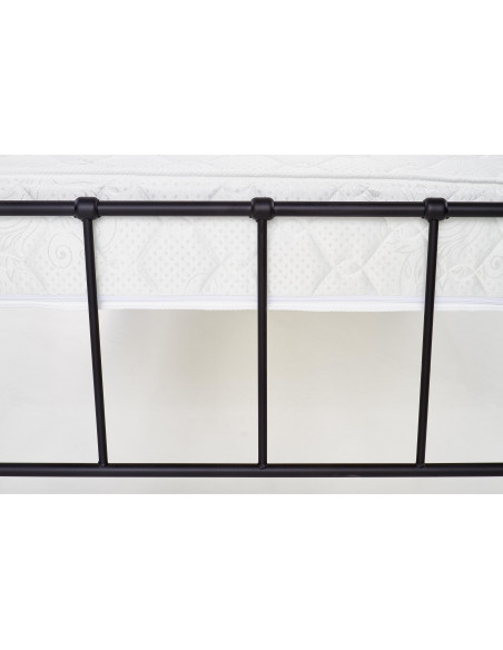 LINDA 90x200 cm Łóżko Czarne - Nowoczesny Design, Maksymalna Wygoda